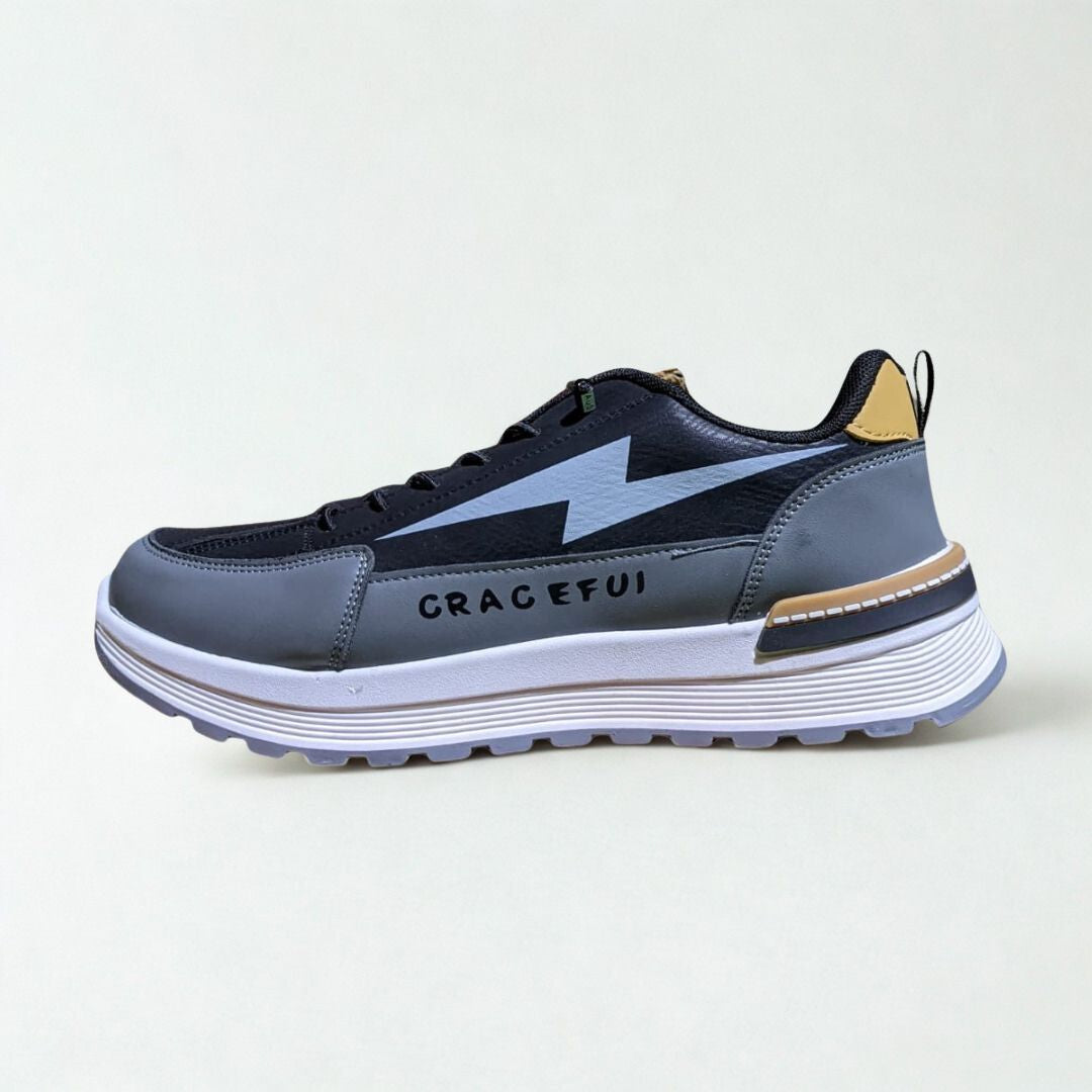 Lightning Bolt Casual Shoes | Grey/White