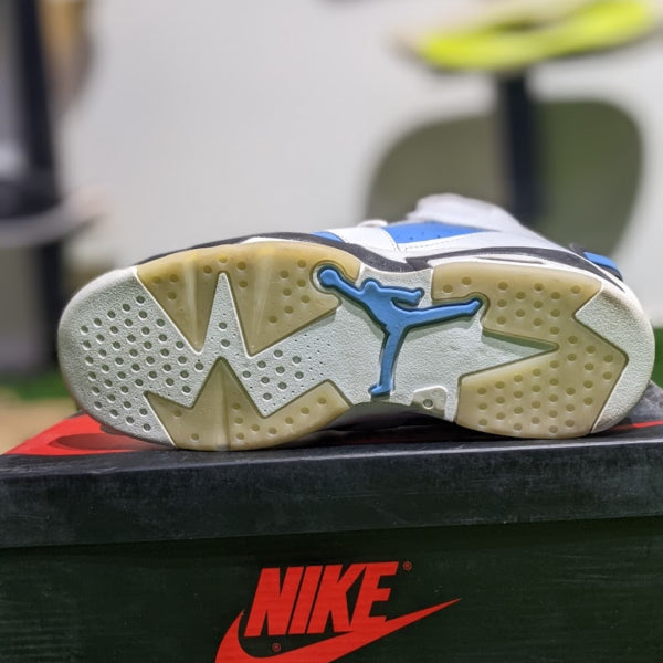 NIK JDN 6 RETRO Blue and White Shoes