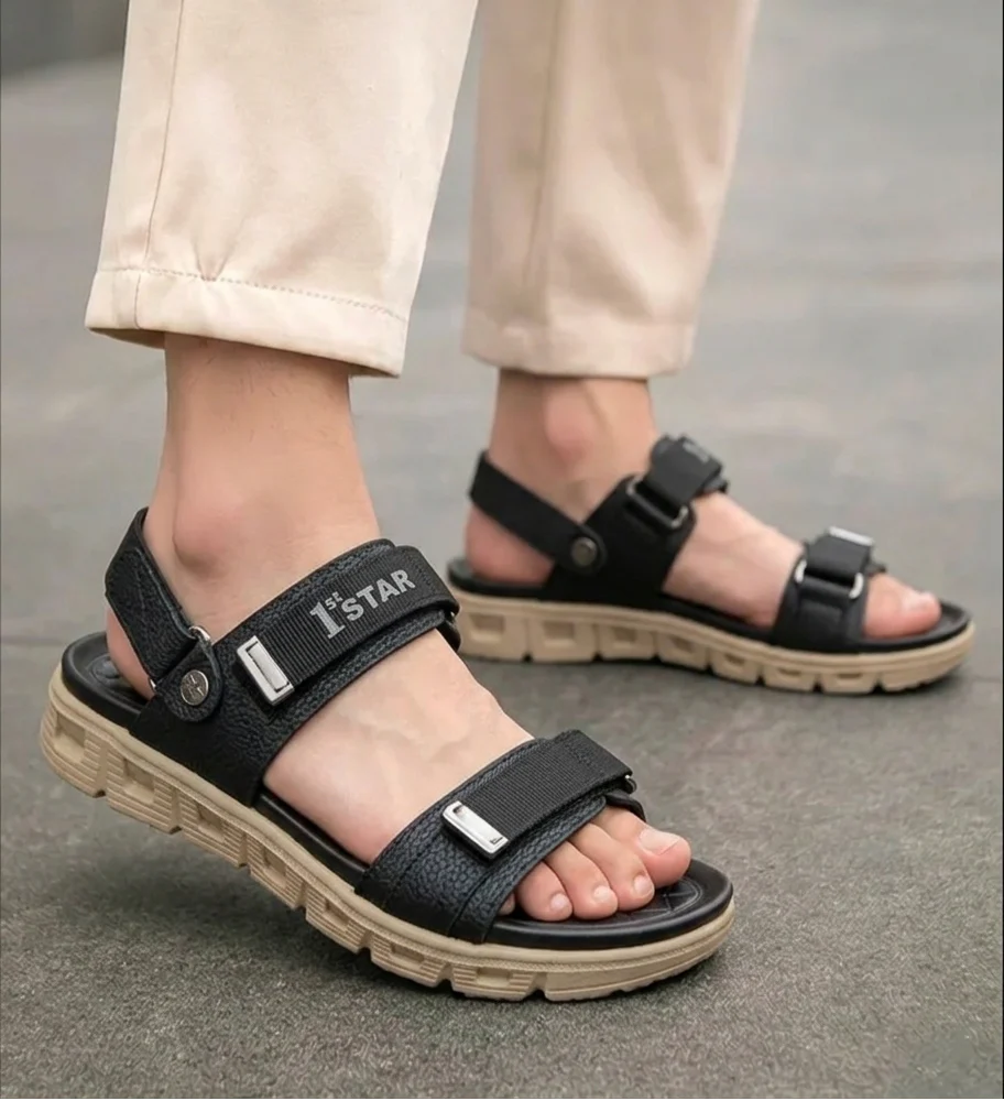 1st Star Sandals | Black