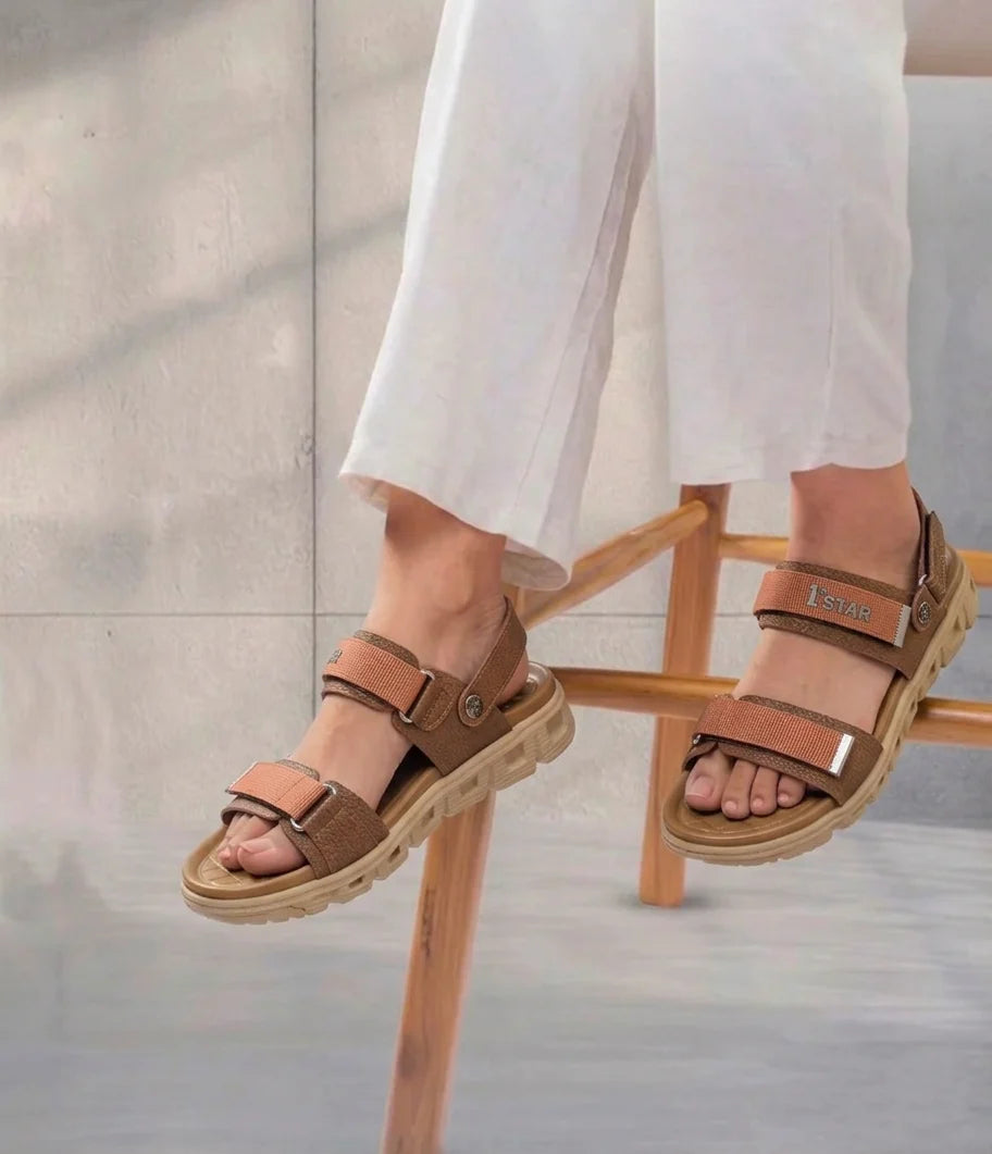 1st Star Sandals | Dark Brown