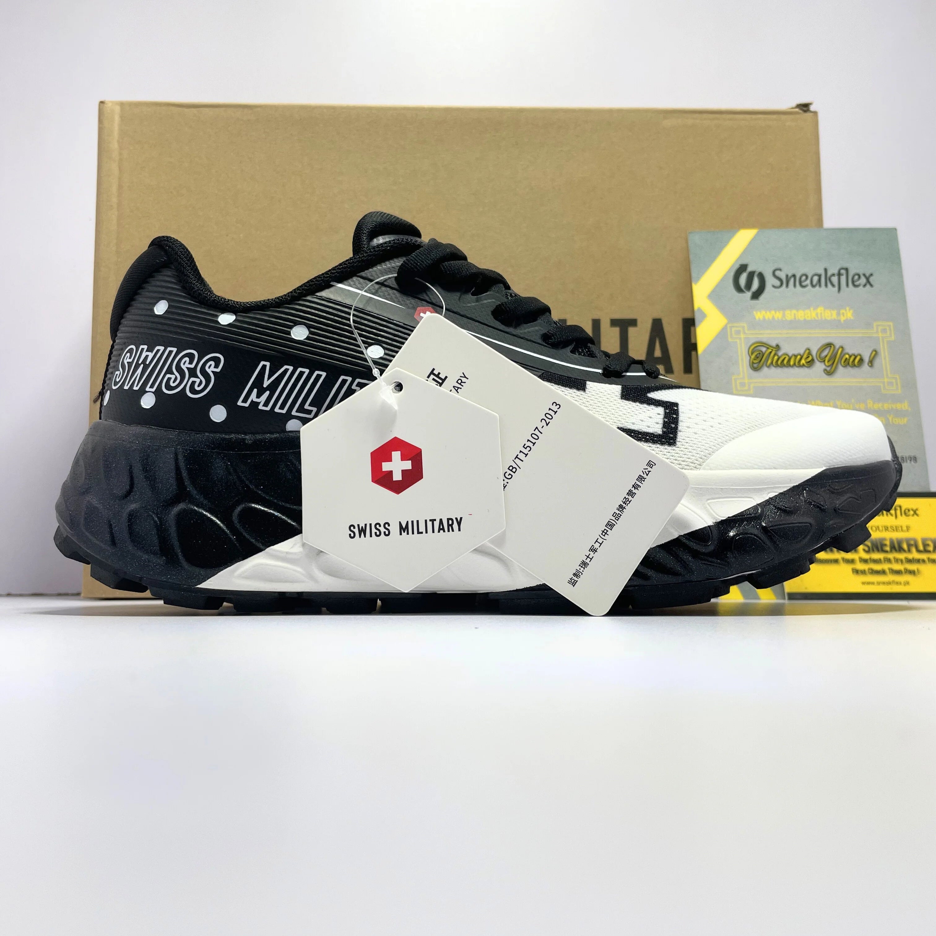 Swiss Military-branded Trail Shoes (Black)