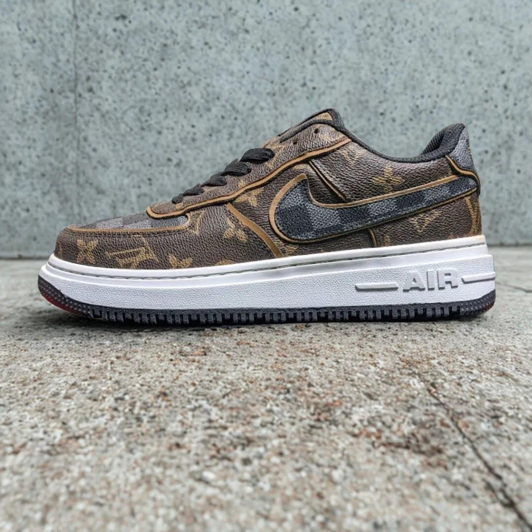 Louis Vuitton x Nike Air Force 1 Brown