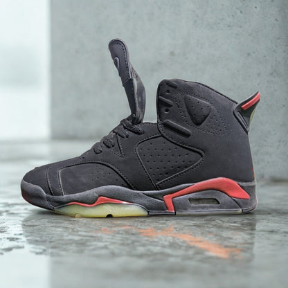 NIK JDN 6 RETRO Black and Red Shoes