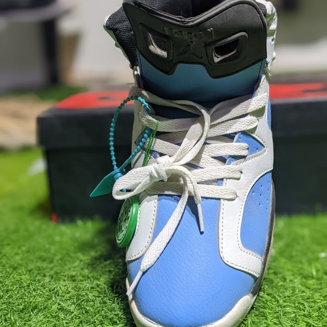 NIK JDN 6 RETRO Blue and White Shoes