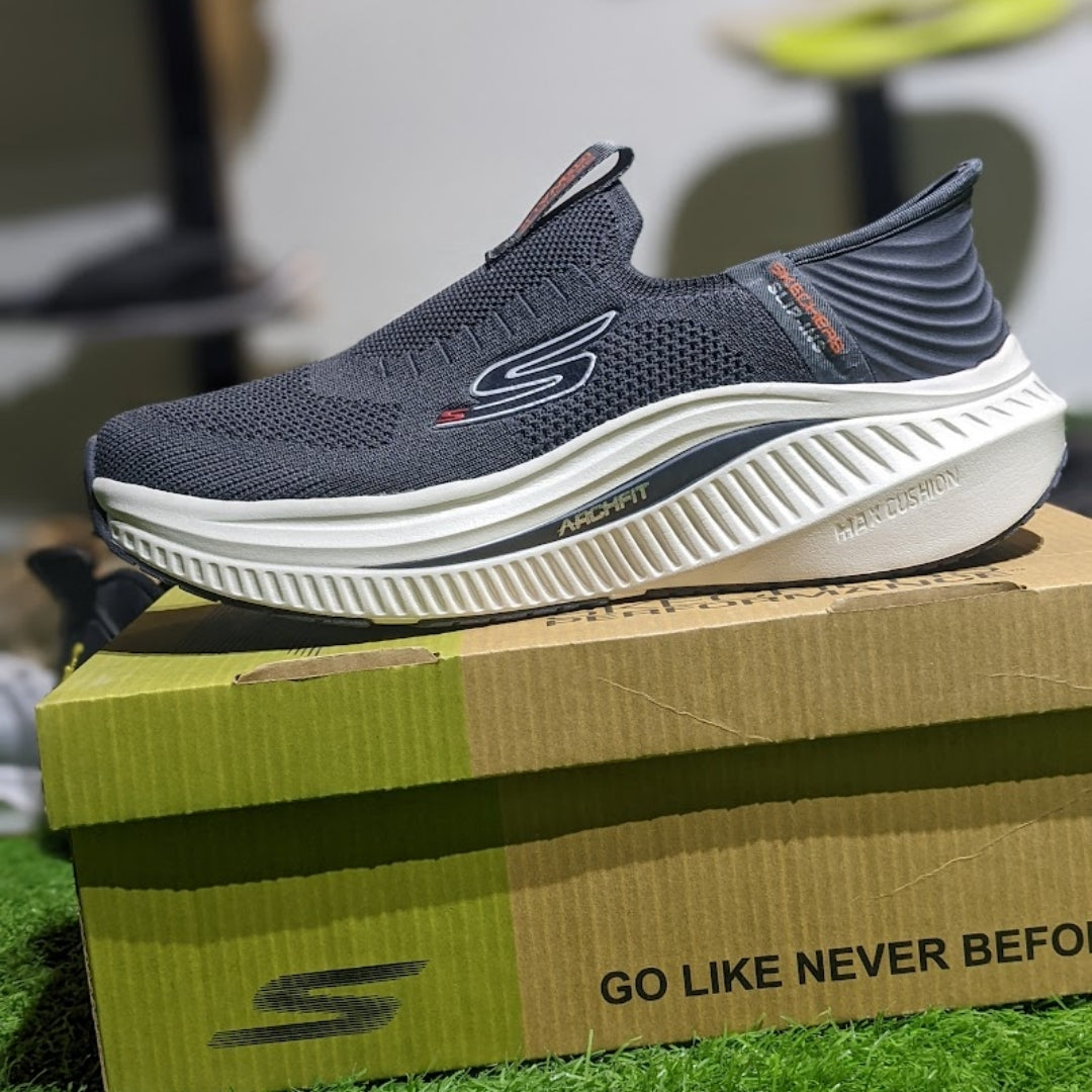 Skechers Arch Fit Max Comfort Slip Ins (GRAY)