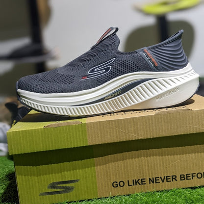 Skechers Arch Fit Max Comfort Slip Ins (GRAY)