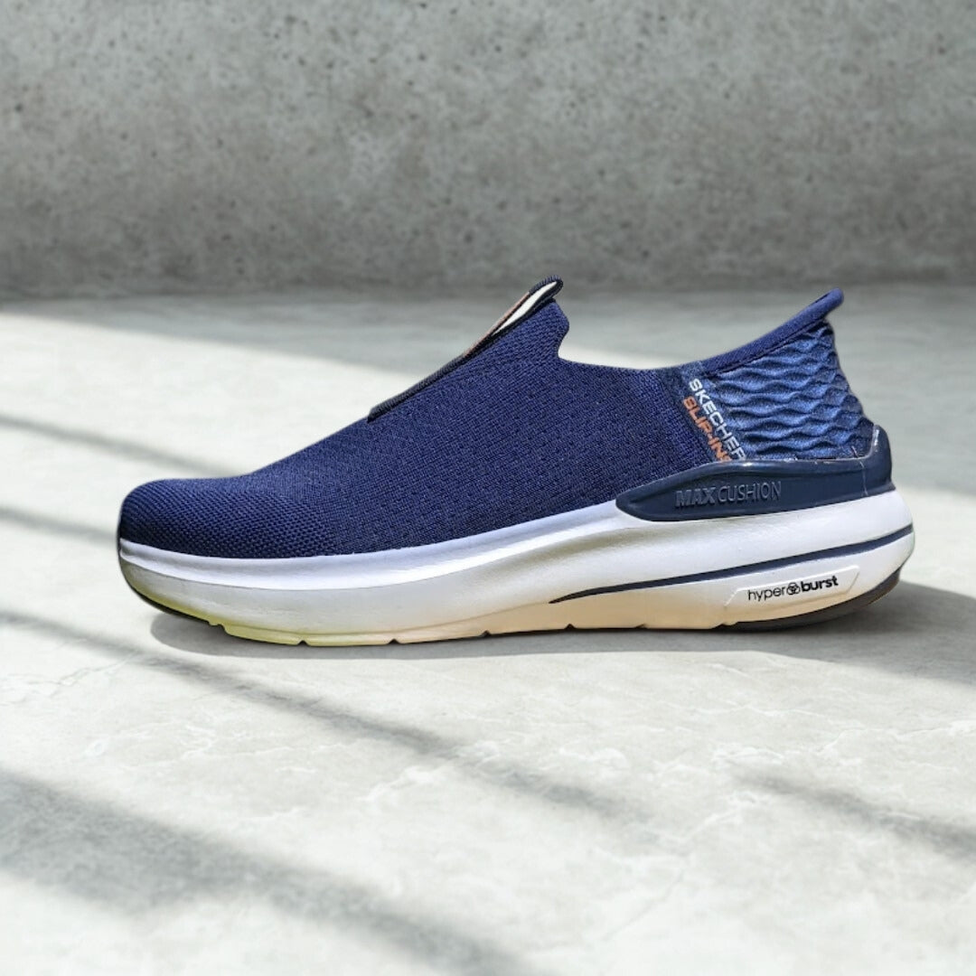 Skechers Slip-Ins: Max Cushioning Hyper Burst Navy Blue