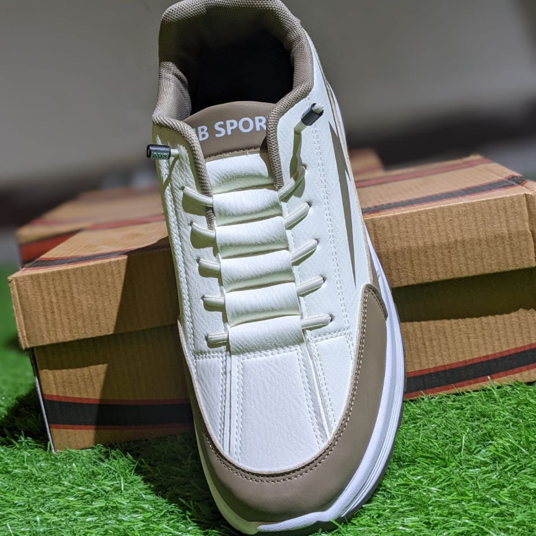 Lightning Bolt Casual Shoes | Brown/white