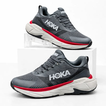 Hoka Skyline-Float X shoes | Grey / Red