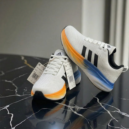 Adidas Men Runfalcon | White / Black Stripes