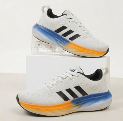 Adidas Men Runfalcon | White / Black Stripes