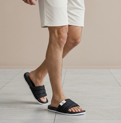Urban Sole Lite Padded Slides | Black