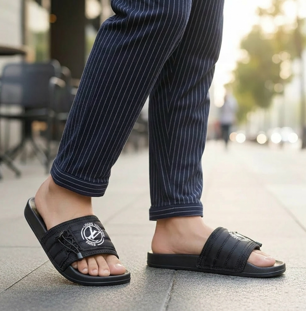 Louis Vuitton Pool Pillow Comfort Slides | Black