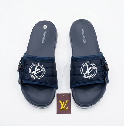 Louis Vuitton Pool Pillow Comfort Slides | Navy Blue