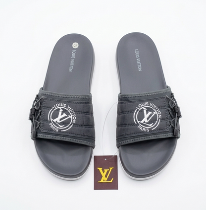 Louis Vuitton Pool Pillow Comfort Slides | Grey