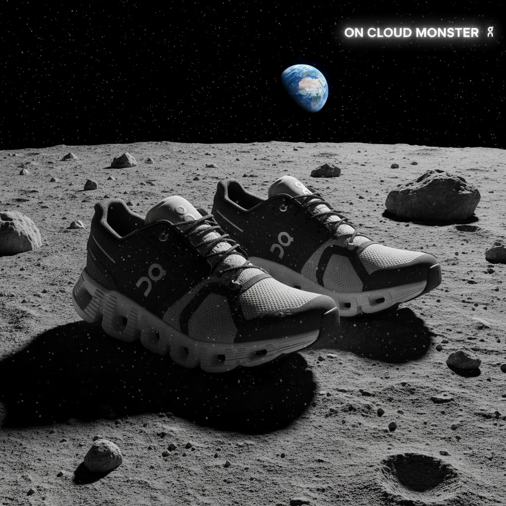 On Cloud Monster Floating on Moon